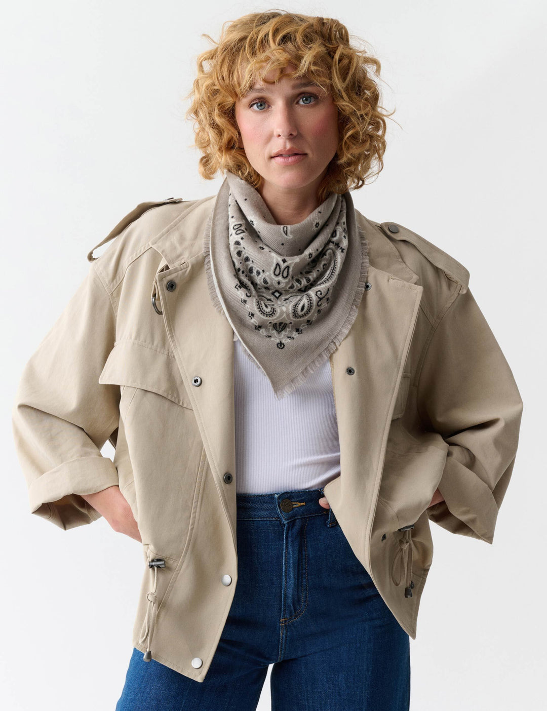 Kaschmir-Nickituch mit Paisley-Design