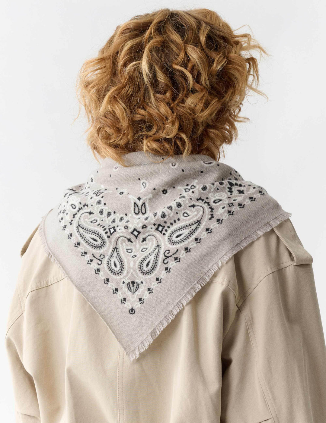 Kaschmir-Nickituch mit Paisley-Design