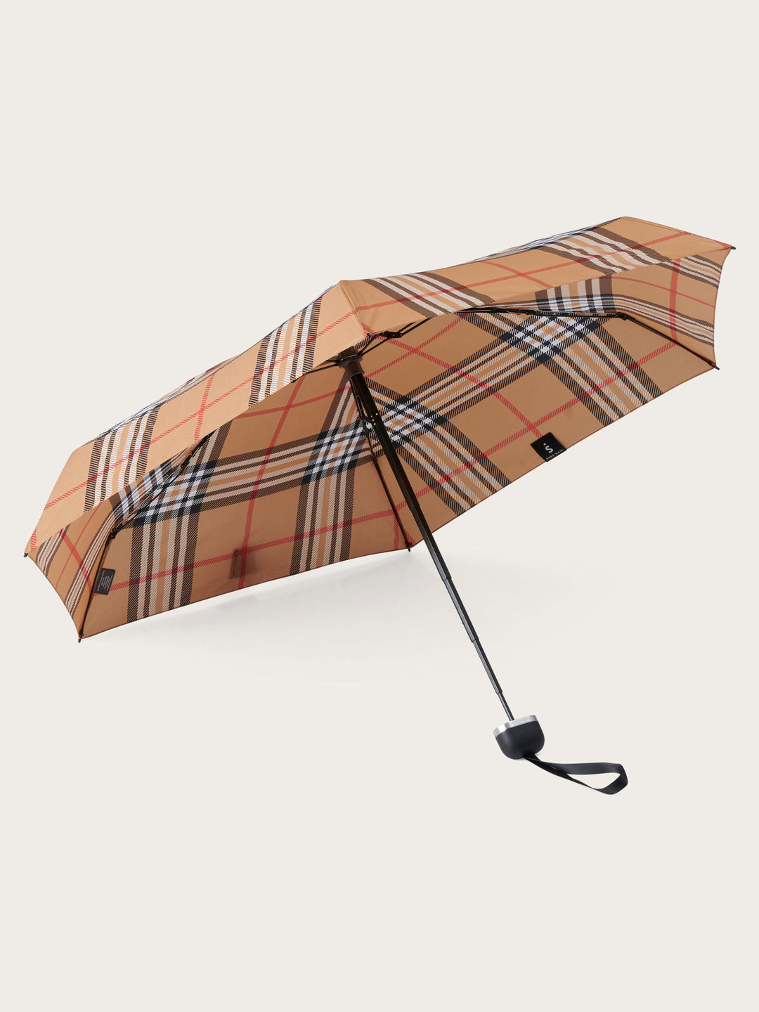 Kompakter Regenschirm mit FRAAS Plaid Karo