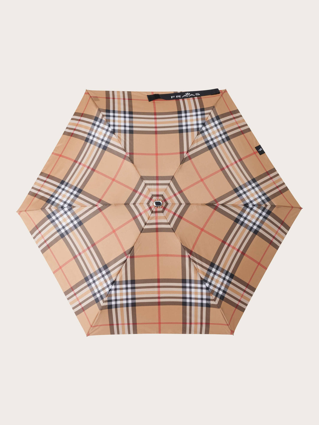 Kompakter Regenschirm mit FRAAS Plaid Karo