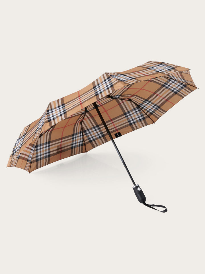 Regenschirm mit FRAAS Plaid Karo und Auf-Zu-Automatik