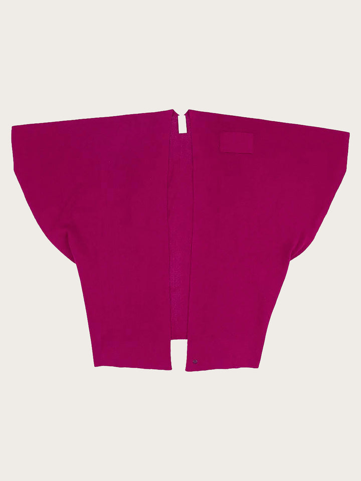 Einfarbiger Poncho mit Schlaufe zum Fixieren