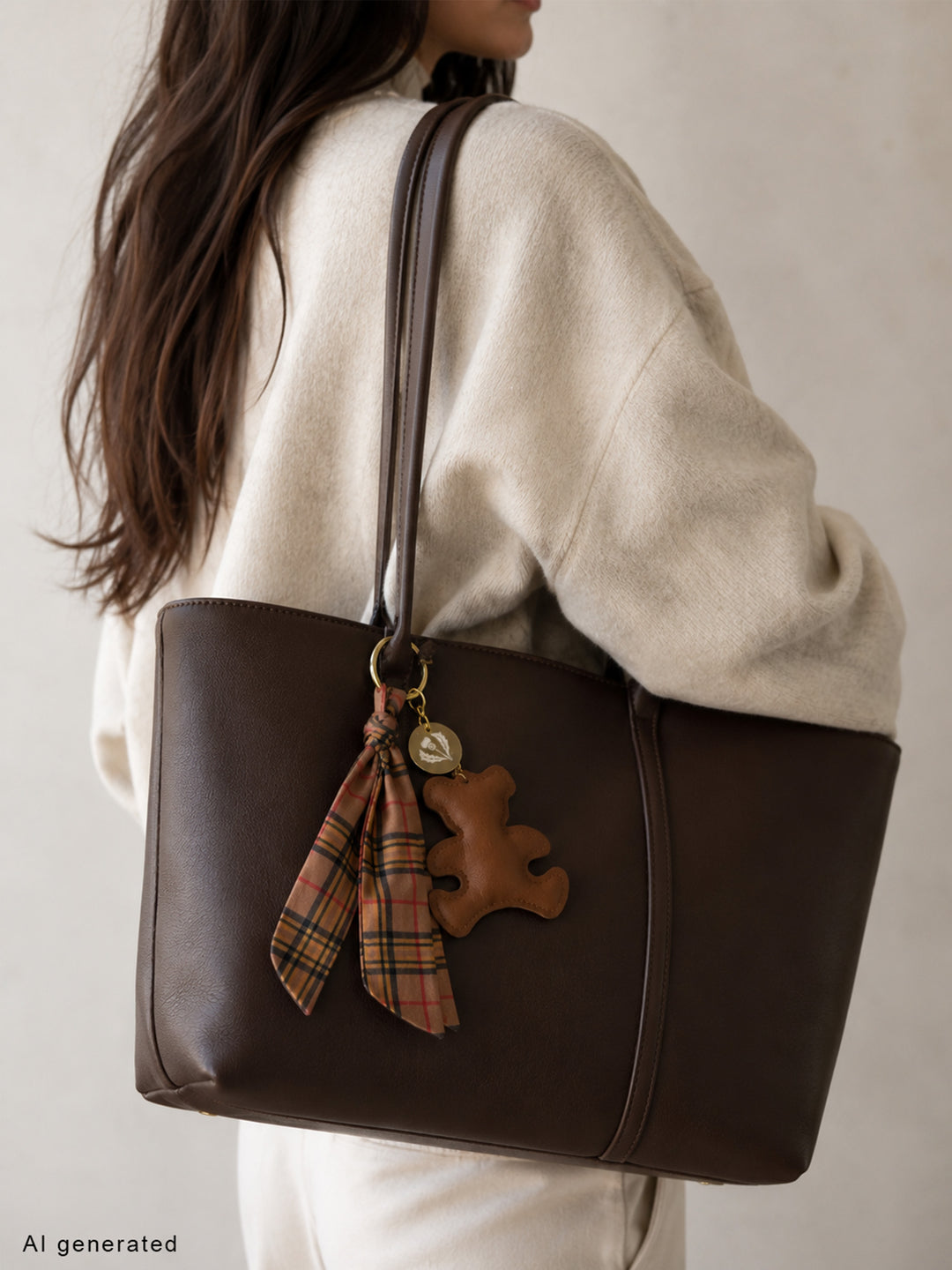 Anhänger mit Bär, FRAAS Plaid Twilly und Distel-Charm