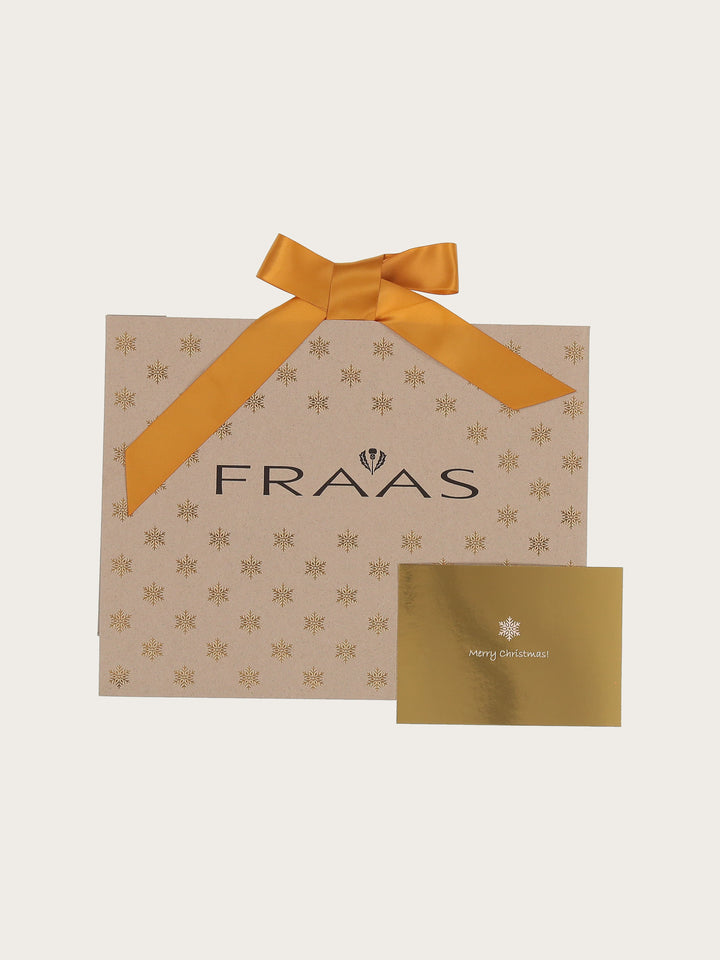 Weihnachtliche Geschenktasche mit goldenen Sternen