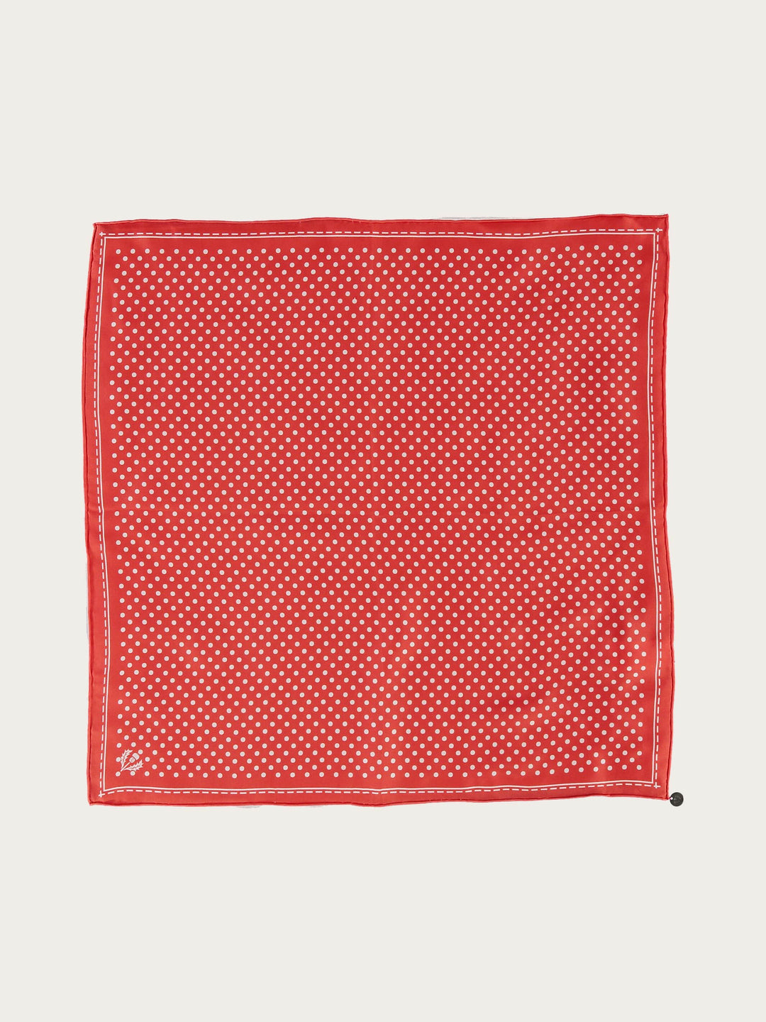 Gepunktetes Nickituch aus reiner Seide