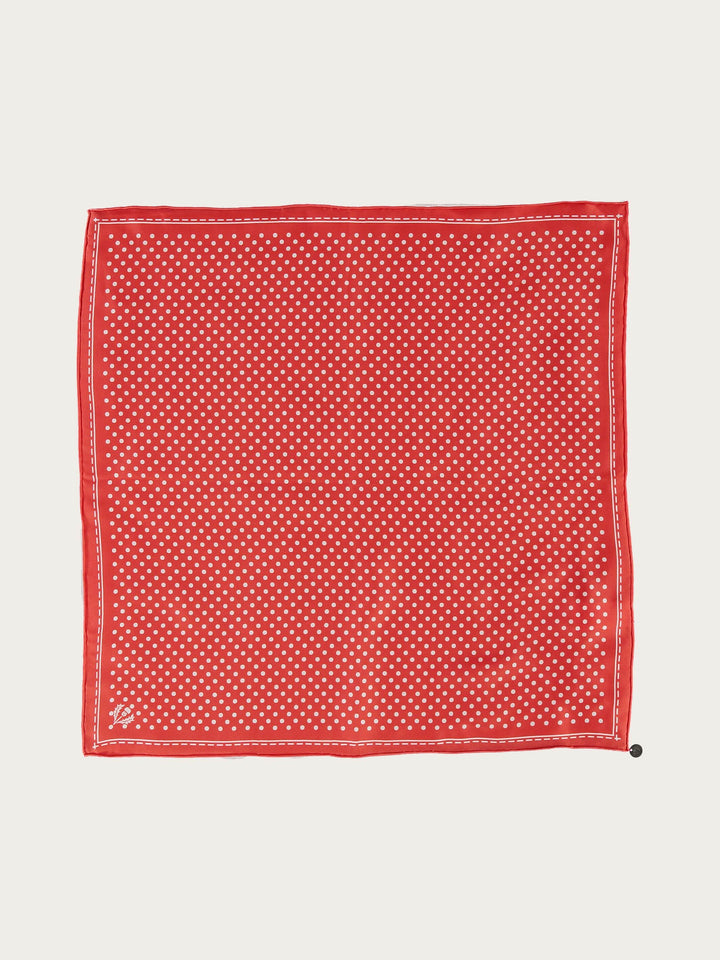 Gepunktetes Nickituch aus reiner Seide