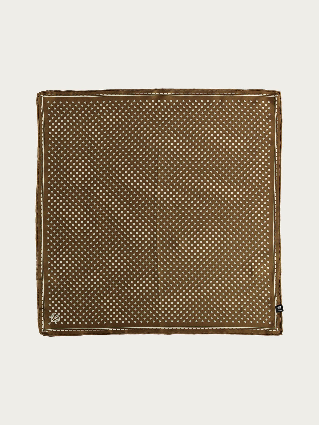 Gepunktetes Nickituch aus reiner Seide