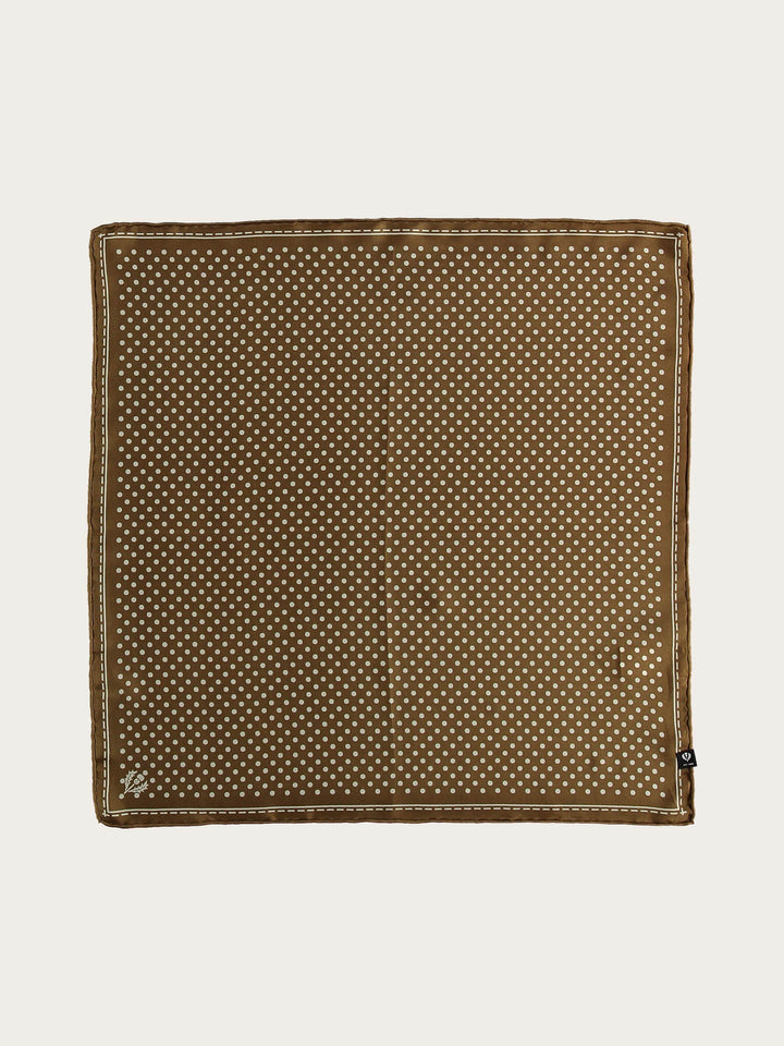 Gepunktetes Nickituch aus reiner Seide