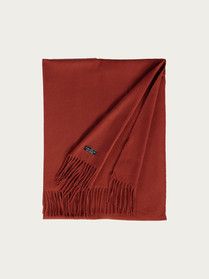 Breiter einfarbiger Cashmink Schal, 56 cm