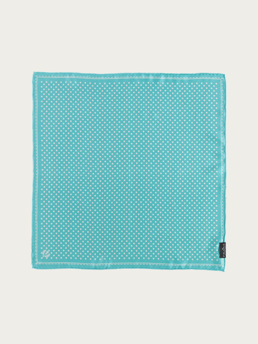Gepunktetes Nickituch aus reiner Seide