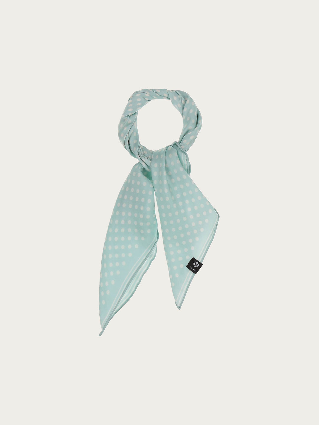 Gepunktetes Nickituch aus reiner Seide