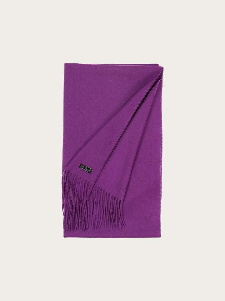 Breiter einfarbiger Cashmink Schal, 56 cm