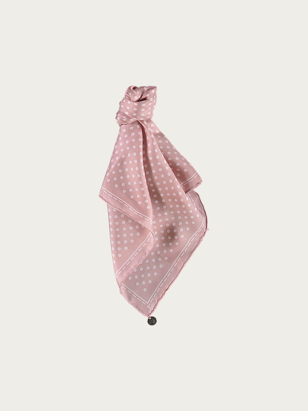 Gepunktetes Nickituch aus reiner Seide
