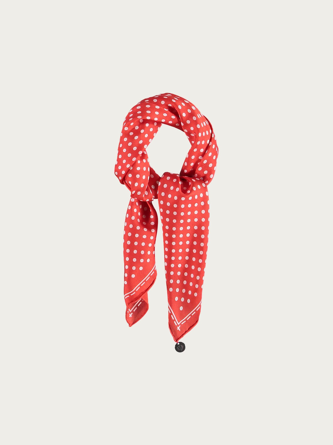 Gepunktetes Nickituch aus reiner Seide