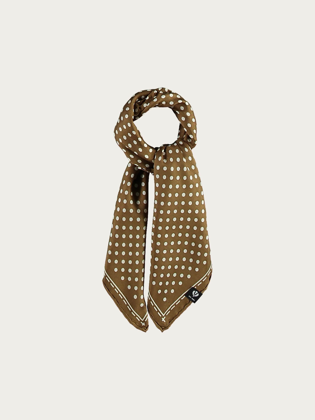 Gepunktetes Nickituch aus reiner Seide