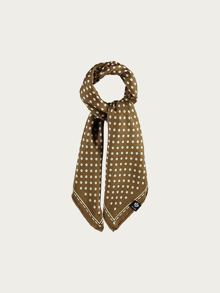 Gepunktetes Nickituch aus reiner Seide