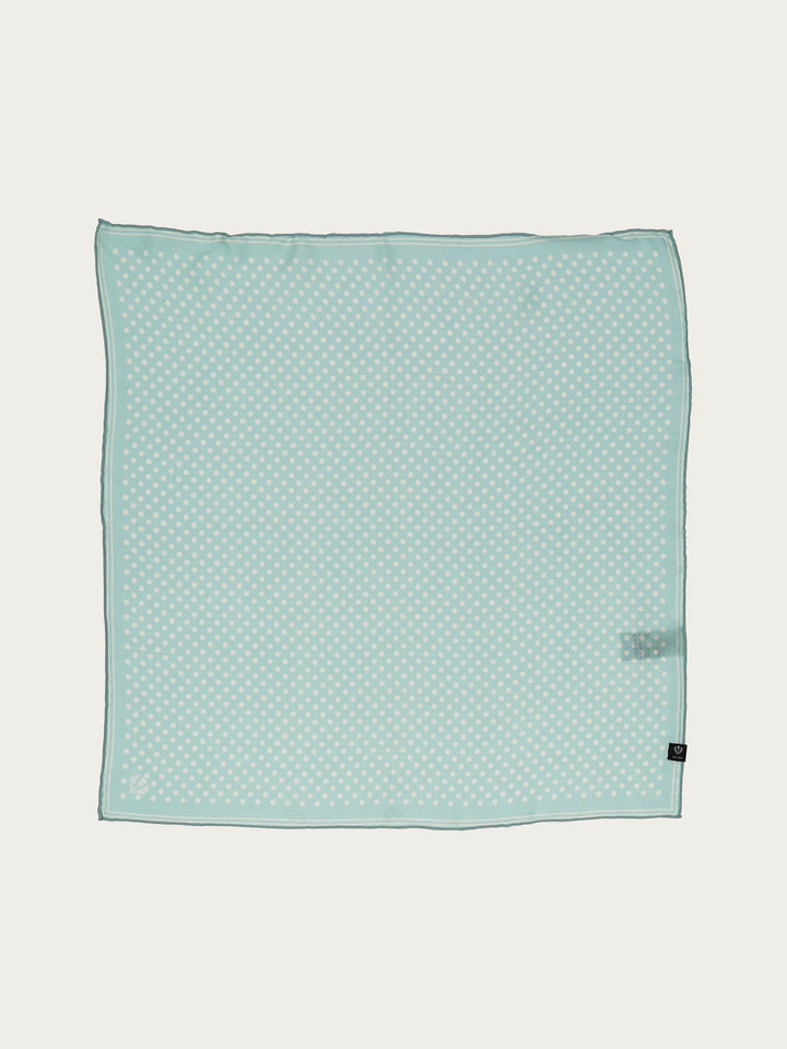 Gepunktetes Nickituch aus reiner Seide