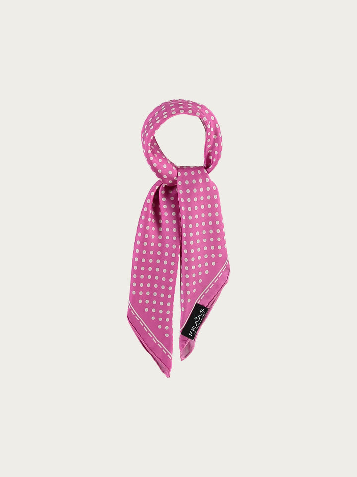 Gepunktetes Nickituch aus reiner Seide