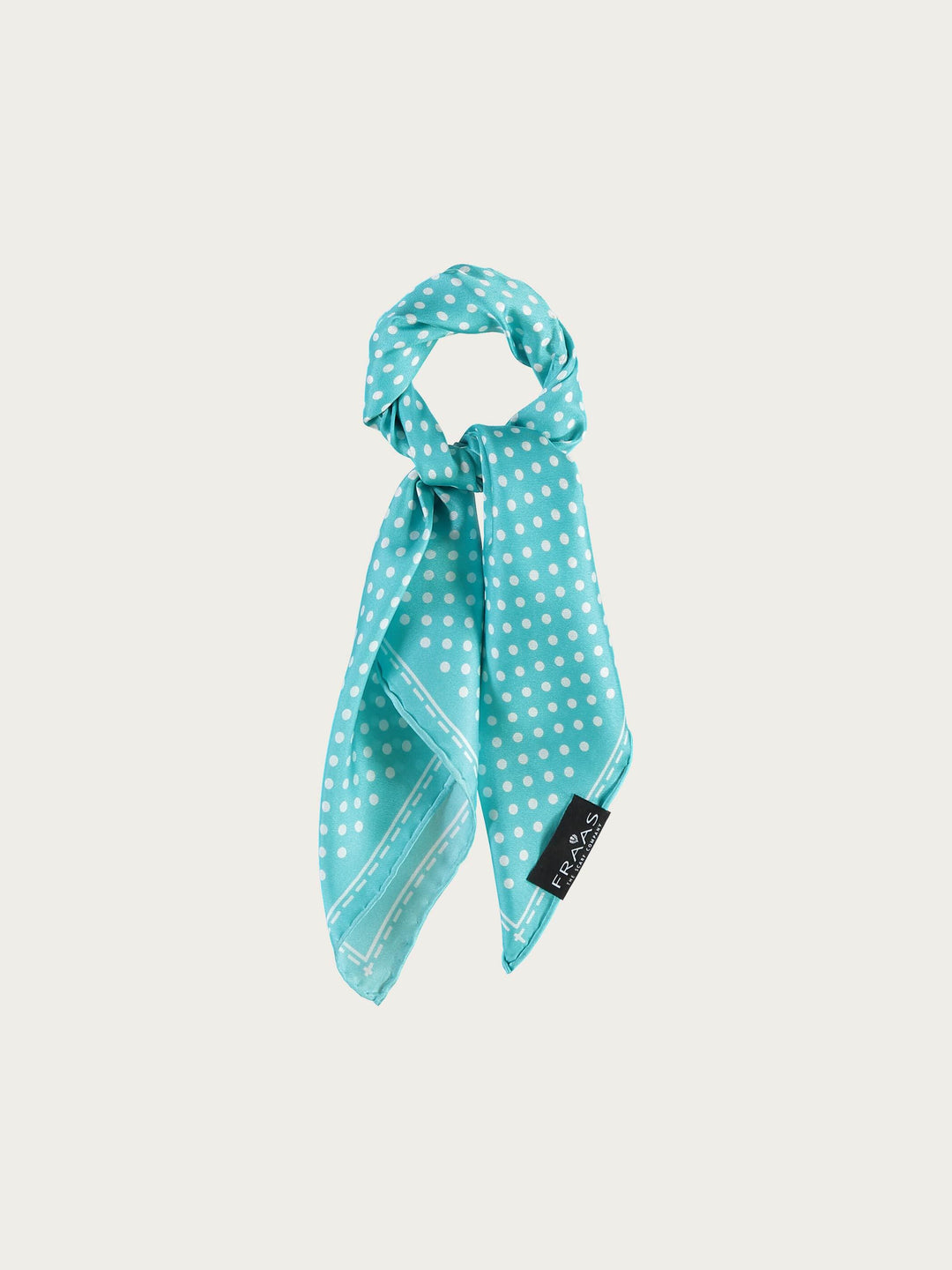 Gepunktetes Nickituch aus reiner Seide