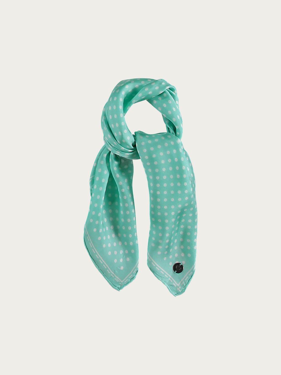 Gepunktetes Nickituch aus reiner Seide