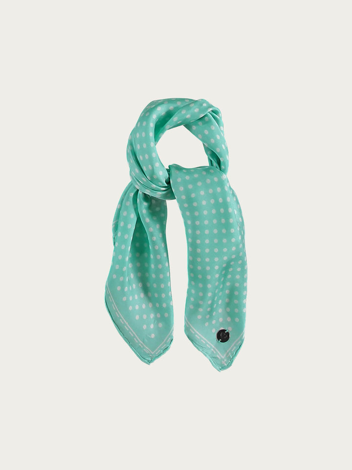 Gepunktetes Nickituch aus reiner Seide