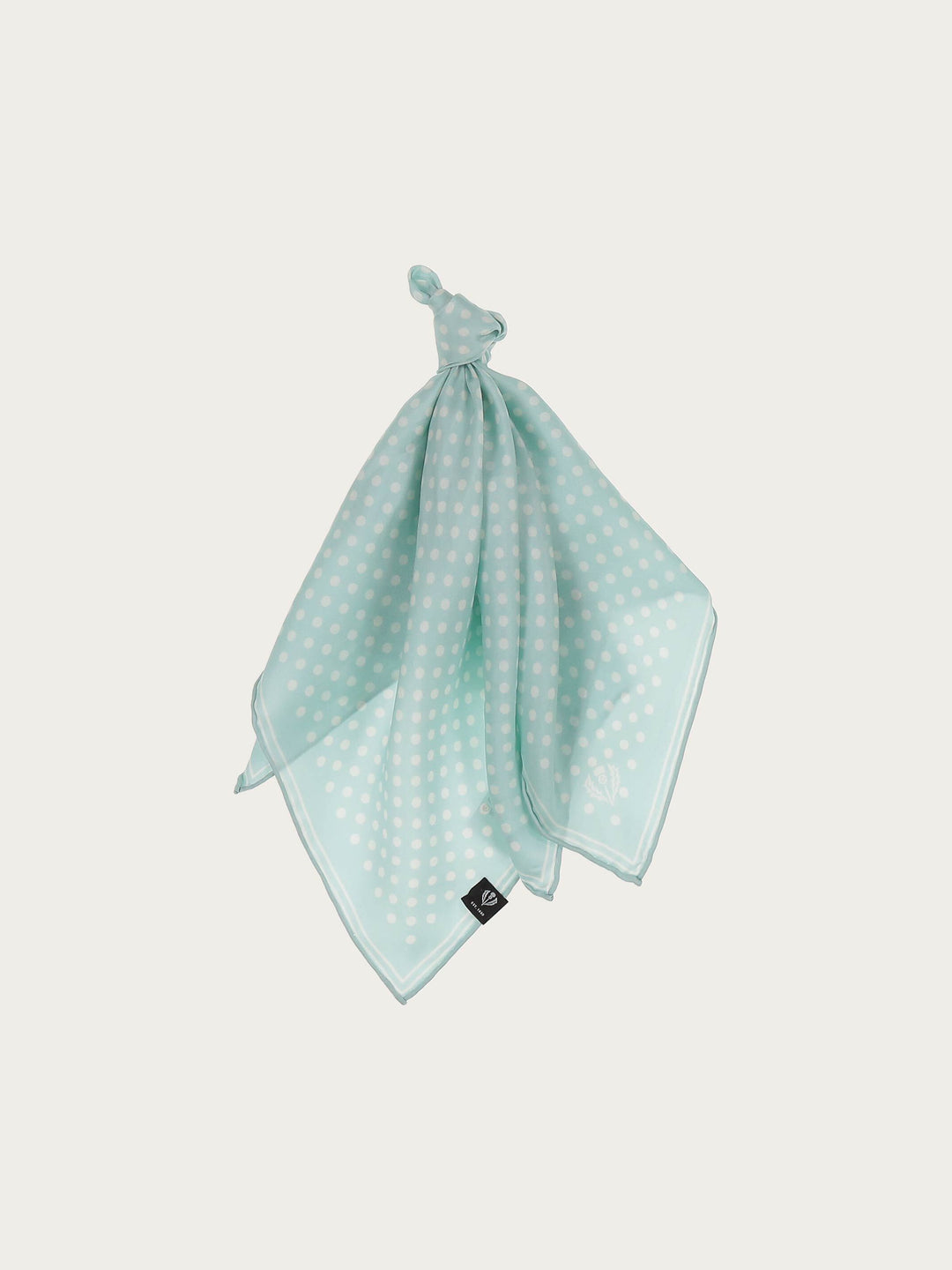 Gepunktetes Nickituch aus reiner Seide