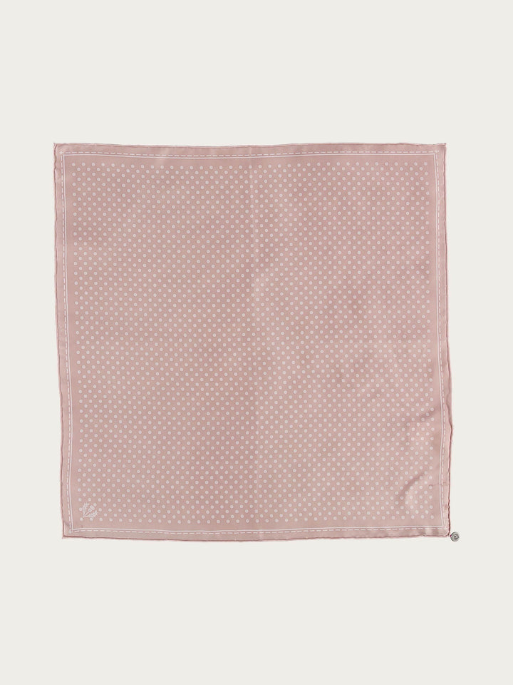 Gepunktetes Nickituch aus reiner Seide