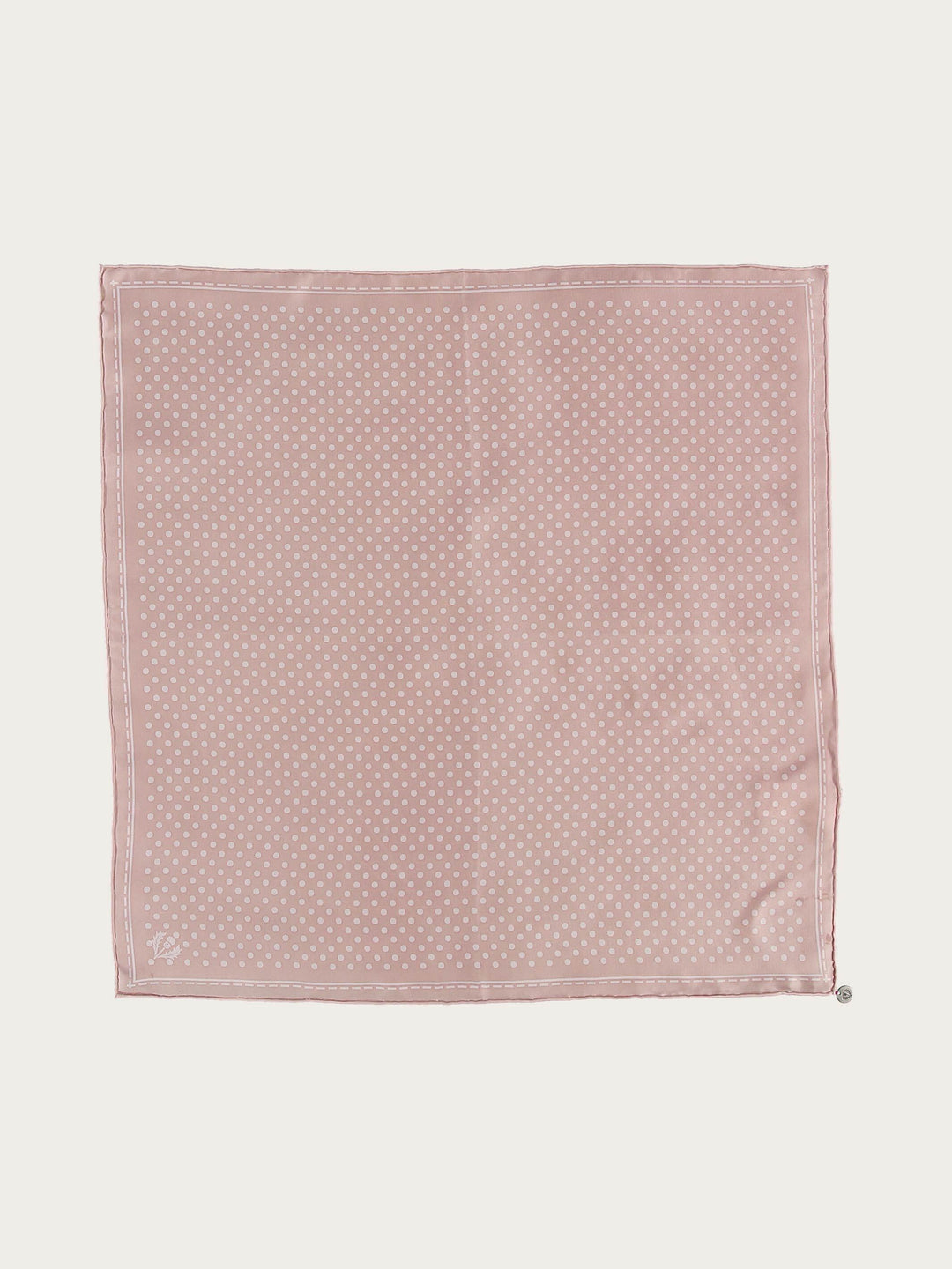 Gepunktetes Nickituch aus reiner Seide