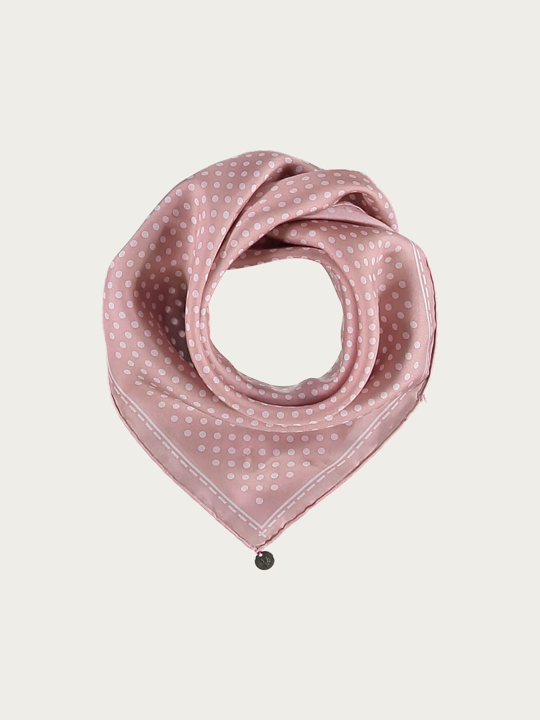 Gepunktetes Nickituch aus reiner Seide