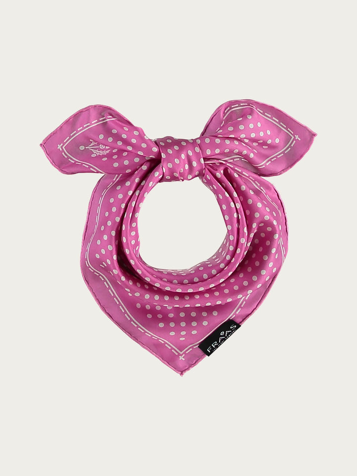 Gepunktetes Nickituch aus reiner Seide