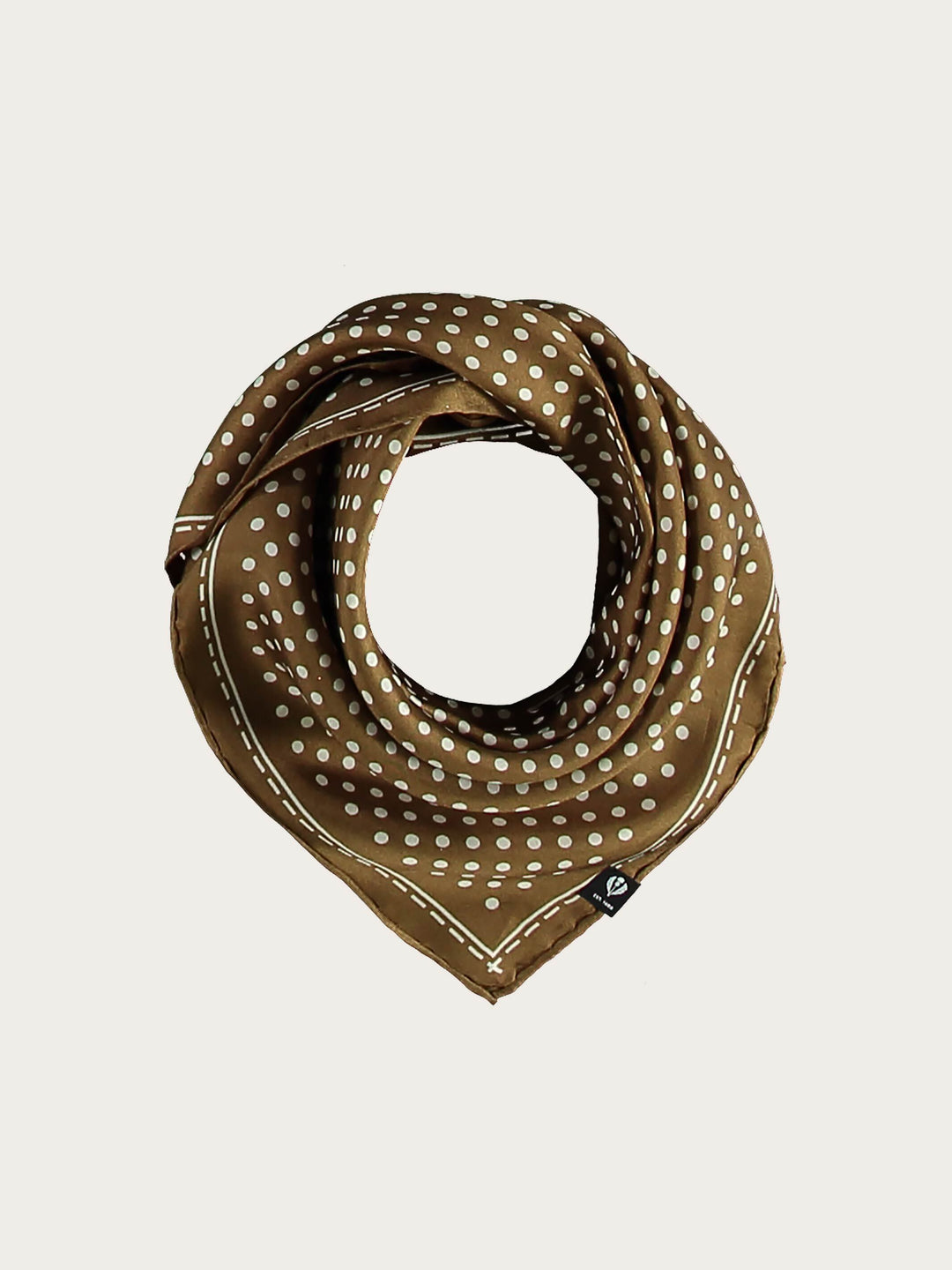 Gepunktetes Nickituch aus reiner Seide