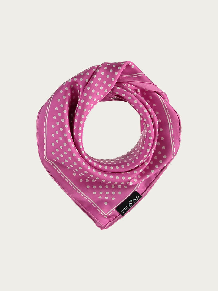 Gepunktetes Nickituch aus reiner Seide