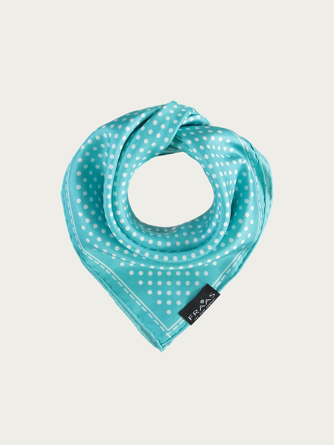 Gepunktetes Nickituch aus reiner Seide