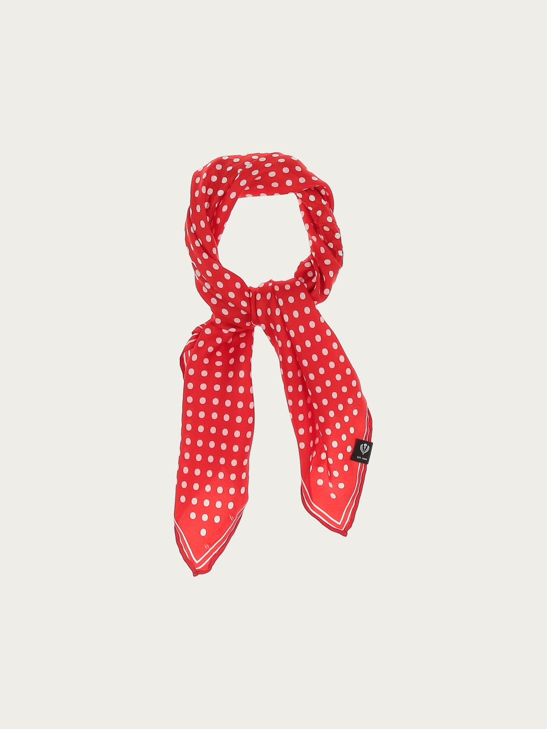 Gepunktetes Nickituch aus reiner Seide