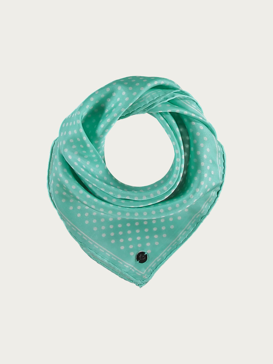 Gepunktetes Nickituch aus reiner Seide