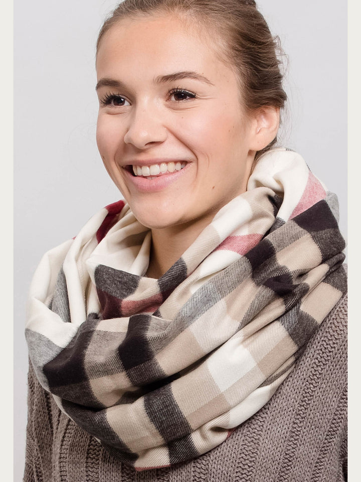 Cashmink-Loop mit FRAAS Plaid Karo