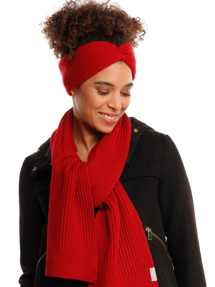 Grobstrick-Stirnband aus reinem Kaschmir