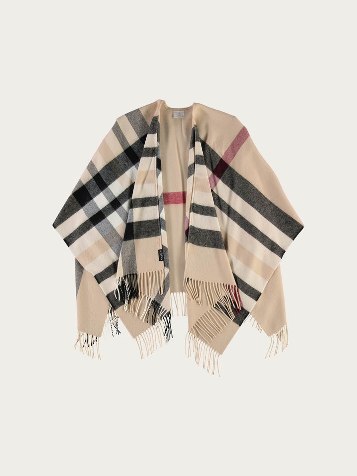 Poncho mit FRAAS Plaid Karo aus Polyacryl