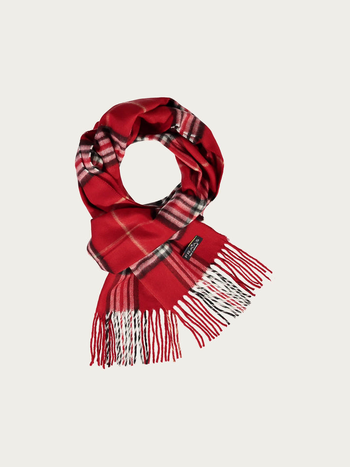 Schmaler Cashmink-Schal mit FRAAS Plaid Karo