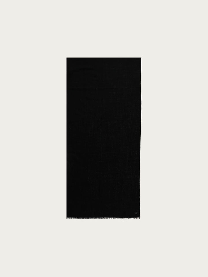 Einfarbiger Schal aus reiner Wolle