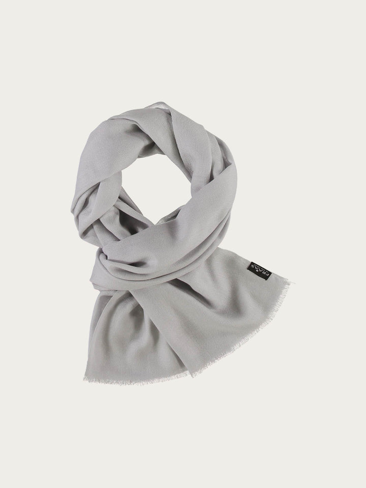 Einfarbiger Schal aus reiner Wolle