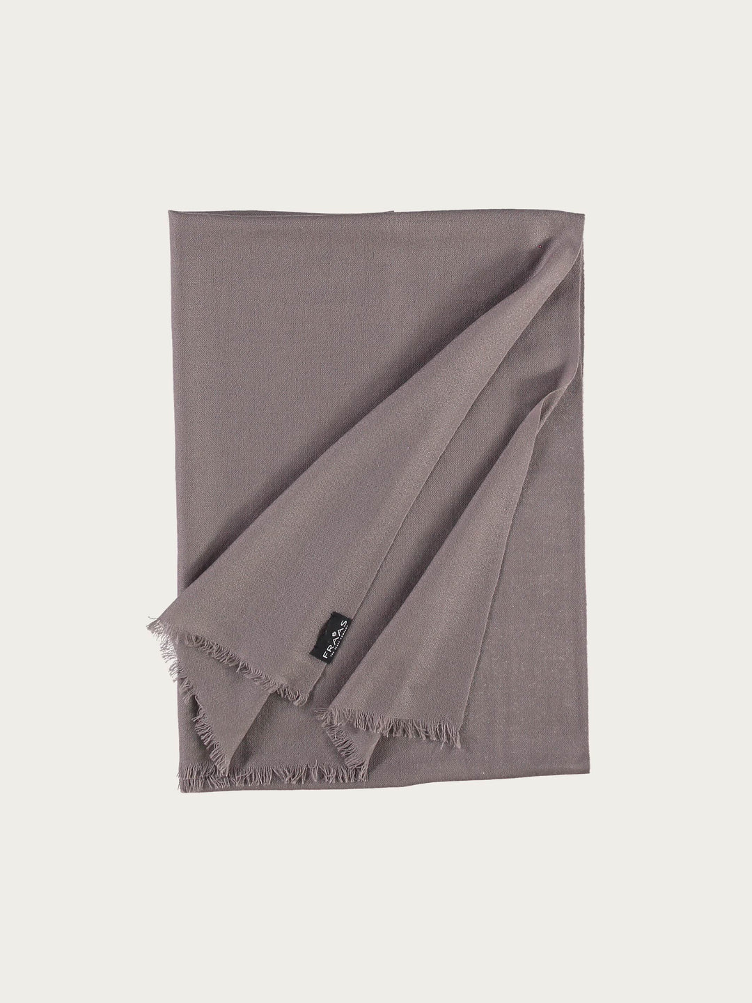 Einfarbiger Schal aus reiner Wolle