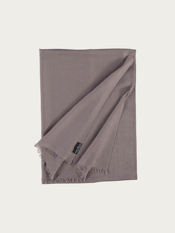 Einfarbiger Schal aus reiner Wolle