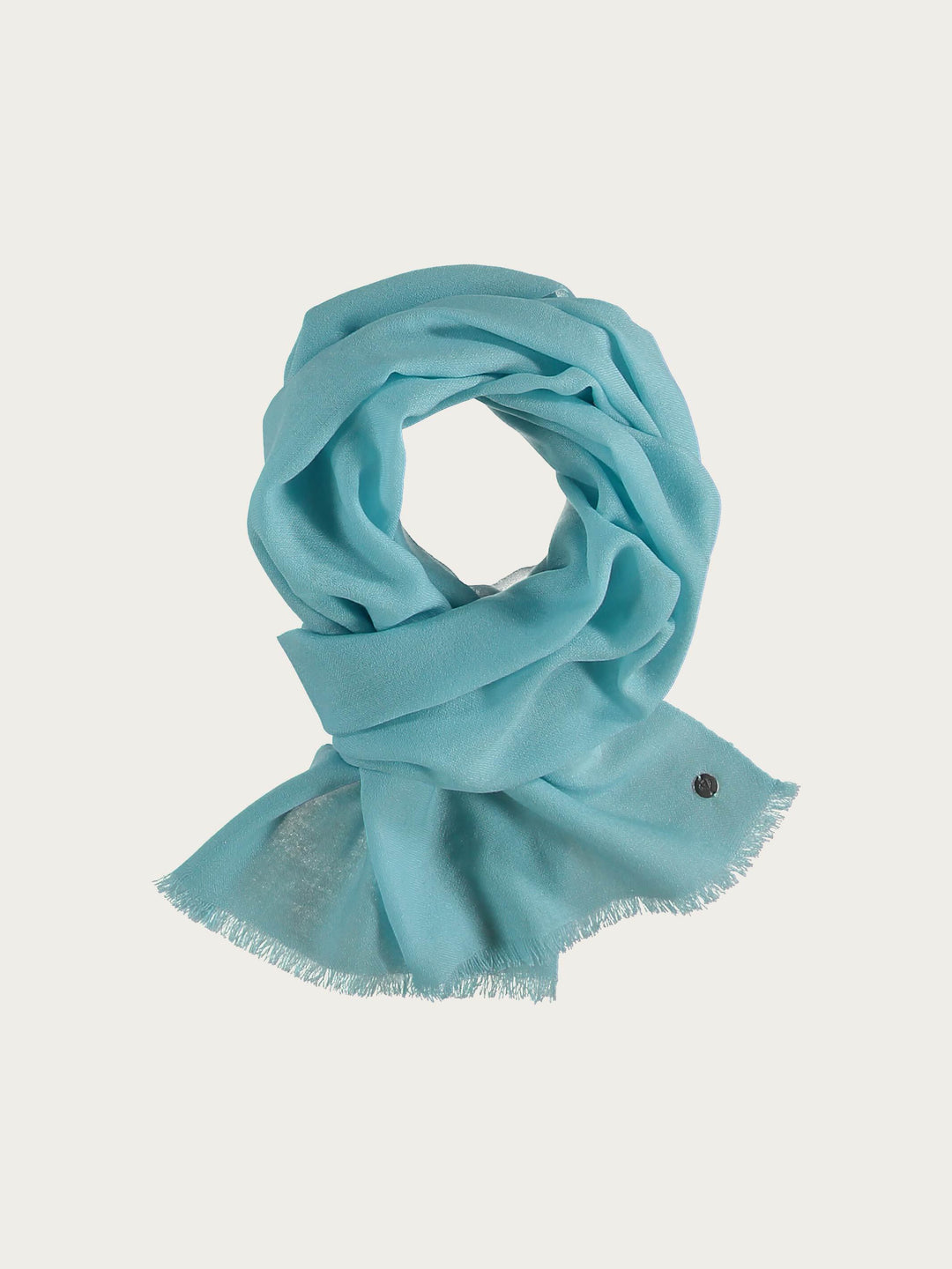 Einfarbiger Schal aus reiner Wolle