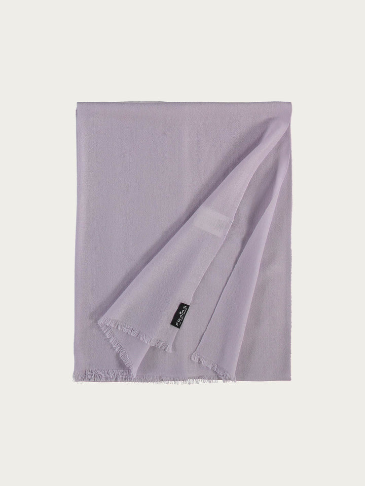 Einfarbiger Schal aus reiner Wolle