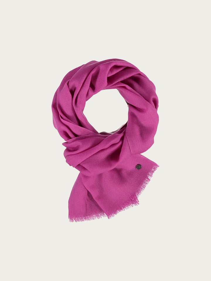 Einfarbiger Schal aus reiner Wolle