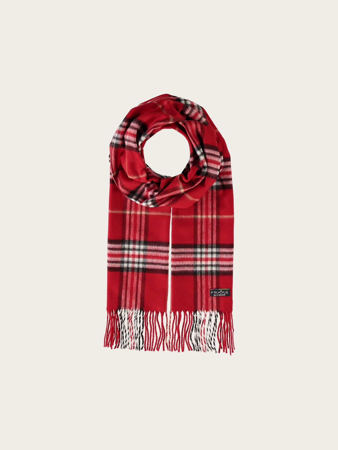Schmaler Cashmink-Schal mit FRAAS Plaid Karo