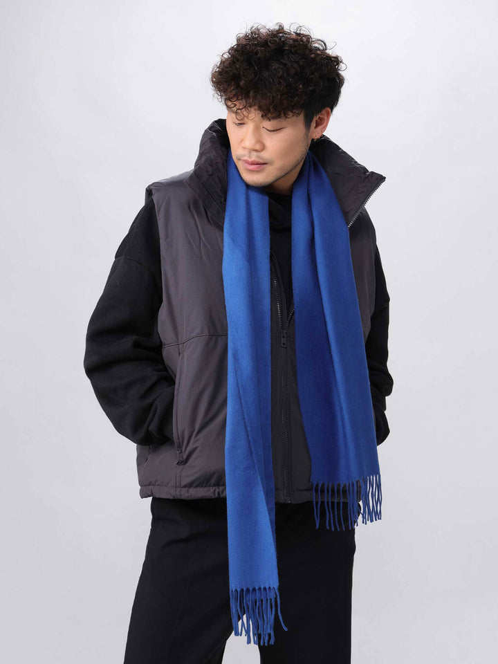 Cashmink-Schal mit Fransen