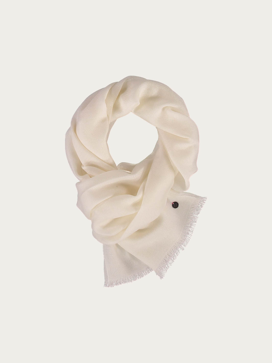 Einfarbiger Schal aus reiner Wolle