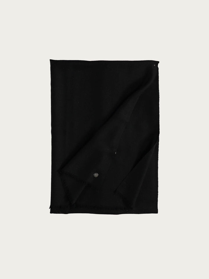 Einfarbiger Schal aus reiner Wolle